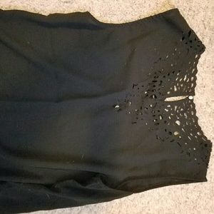 Black tank blouse