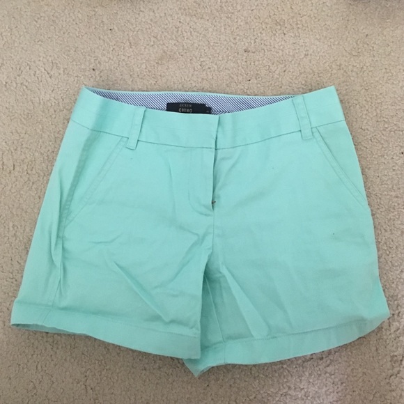 J.Crew mint chino shorts