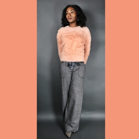 Wool Wide Legged Trousers