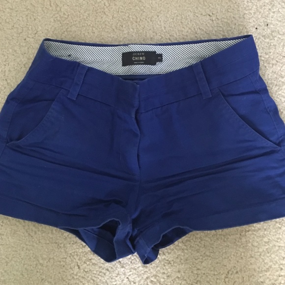 Blue J.Crew chino shorts