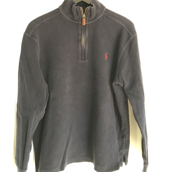 Men's Polo 1/4 Zip French Rib Sweater
