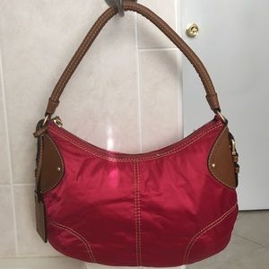 Nine West Pink Croc-Embossed Shoulder Bag main image 1