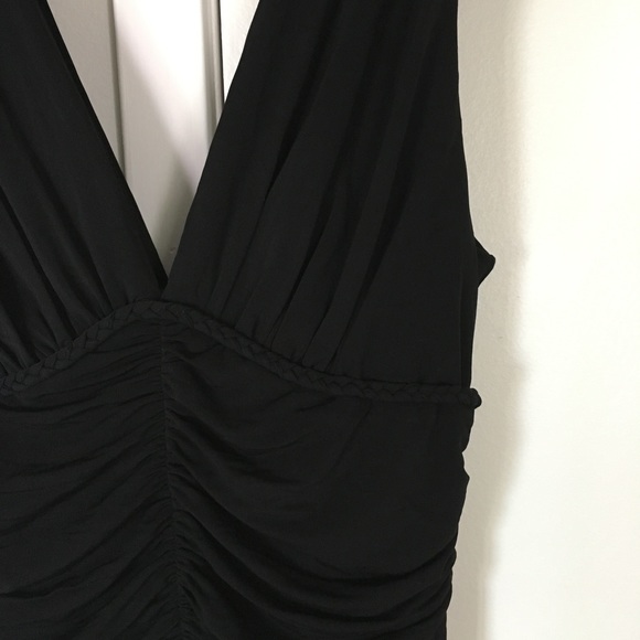 BCBGMaxAzria Black Ruched Coctail Dress, Size S - Picture 6 of 8
