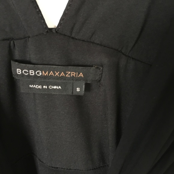 BCBGMaxAzria Black Ruched Coctail Dress, Size S - Picture 8 of 8