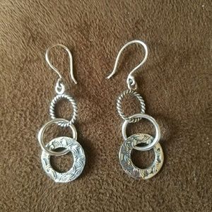 Silpada Sterling Silver Circle Earrings