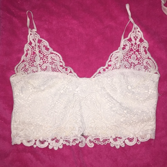 white zip up bralette