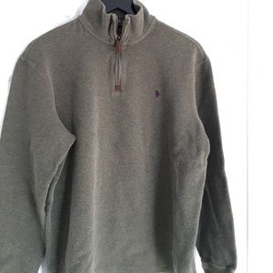 Men's Polo 1-/4 Zip French Rib Sweater
