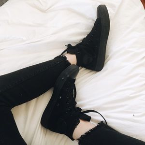 Black High Top Converse