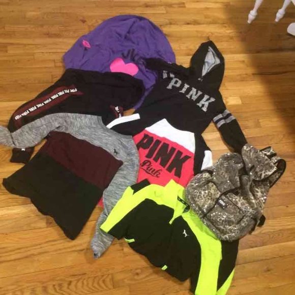 Victoria secret hoodies w backpack - Picture 1 of 4