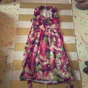 Ann Taylor Loft - Floral Jewel Tone Dress