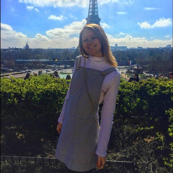 Urban outfitters Europe: blue and white pinafore - Picture 2 of 4