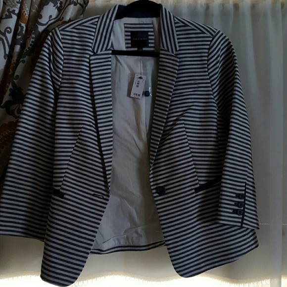 NWT Limited slate grey and linen blazer large