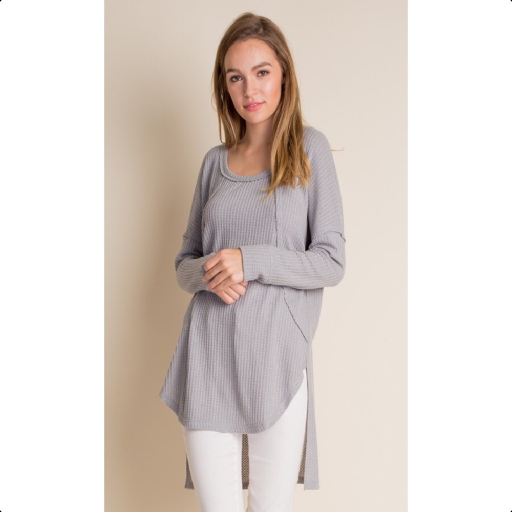 ➡️LAST TWO⬅️WAFFLE LONG SLEEVE TOP