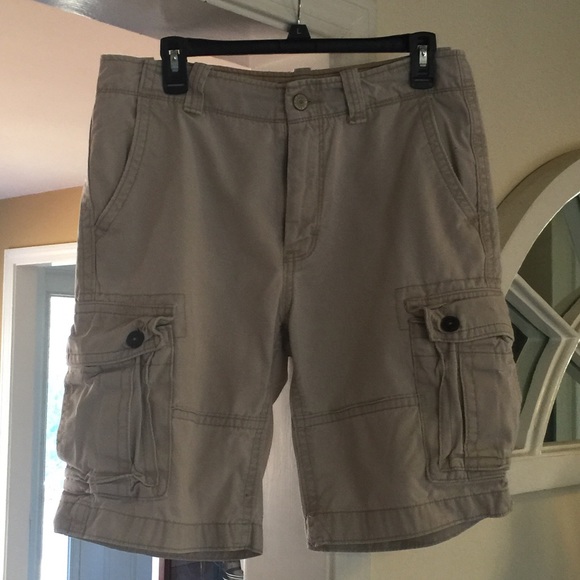 Men's Old Navy stone flat front cargo shorts Sz 30 - Picture 1 of 2