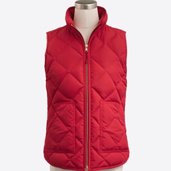 Red jcrew vest