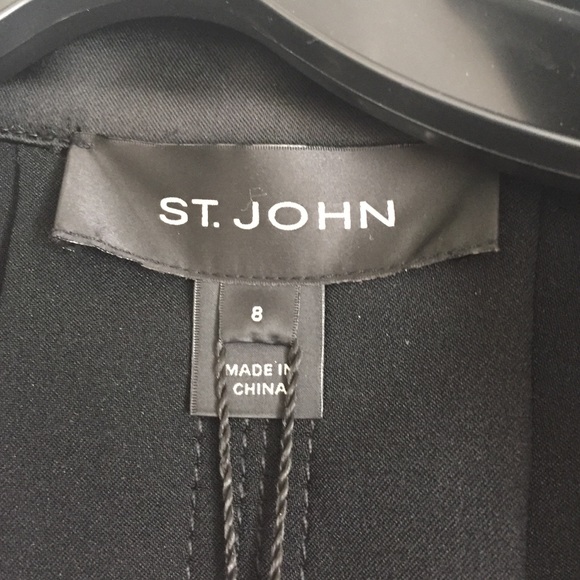 St. John size 8 black jacket - Picture 2 of 5