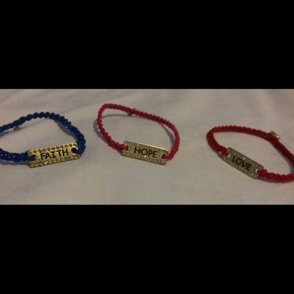 Faith Hope Love Bracelets - Picture 1 of 2