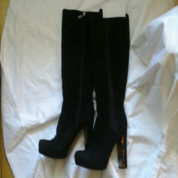 Guess black suede knee high boot - Picture 4 of 4