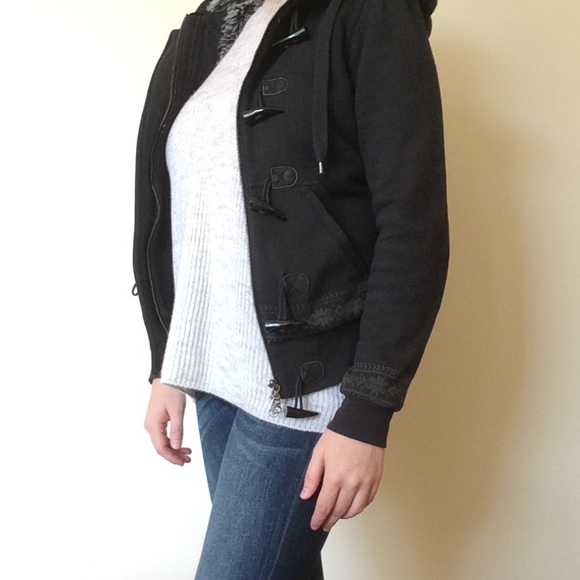 Fur Lined Zip Up Jacket