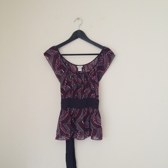 Anthropologie Odille Printed Silk Blouse - Picture 2 of 4