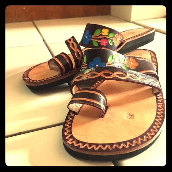Brand new one of a kind mexican handmade sandals