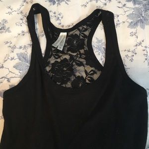 Open back lace tank