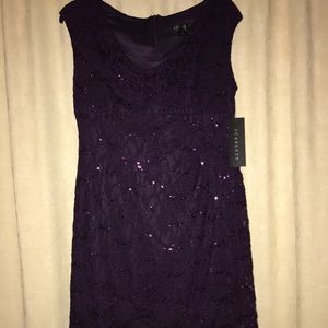Scarlett Sequined stretch lace dress