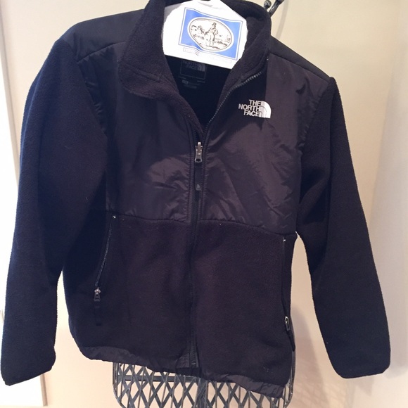 Boys L North Face Denali Jacket Black