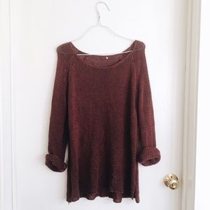 Wine colored sweater