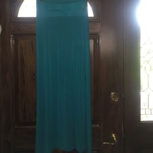 Blue Maxi Skirt