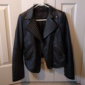 Zara Studded Leather Jacket