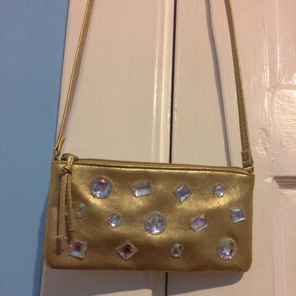 Gold Claire's Small Crossbody Bag - Picture 1 of 2