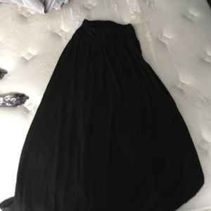 Black maxi skirt