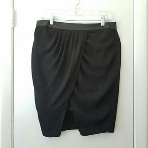 DONATED!! Mossimo Black Draped Skirt