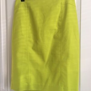 Ann Taylor pencil skirt in neon