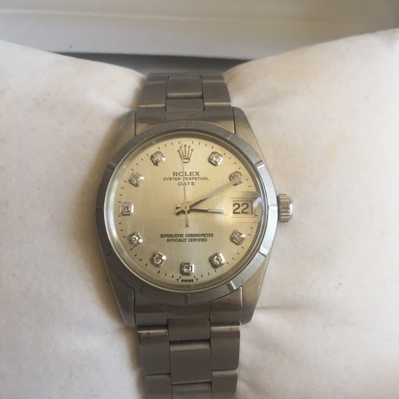 24hr sale!! Rolex watch with diamond numbers