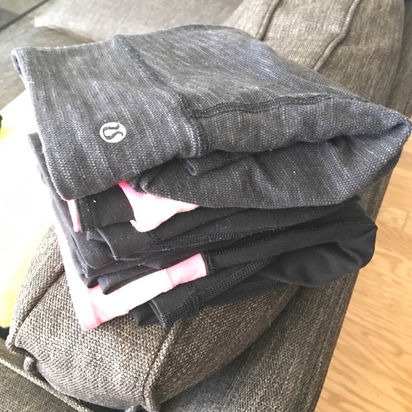 Four pairs of Lululemon pants