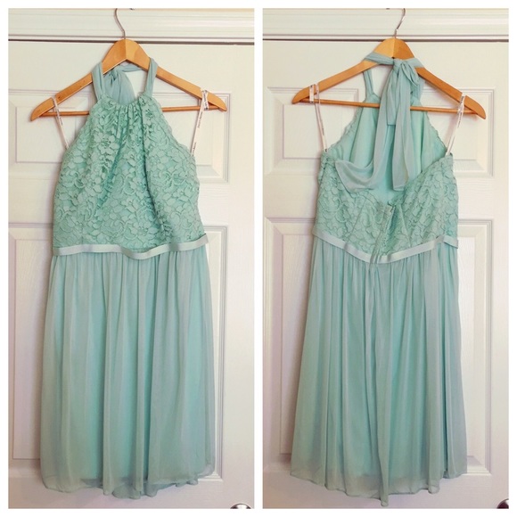 David's Bridal | Size 14 | Mint Bridesmaid Dress