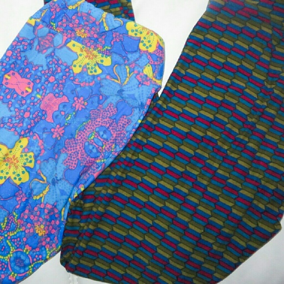 LuLa Roe 2 pair leggings bundle