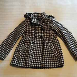 Black & White girls hounds tooth jacket