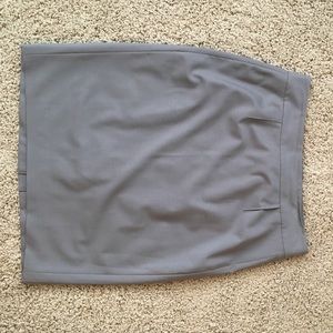 Gray/brown pencil skirt, Ann Taylor, size 8
