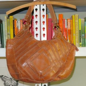 The Sak Indio Diamond bag in Tobacco