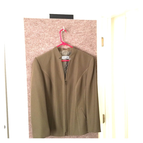 Blazer Olive Double Zippers