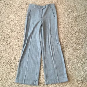 Gray wool wide-leg dress pants, size 10 from Loft