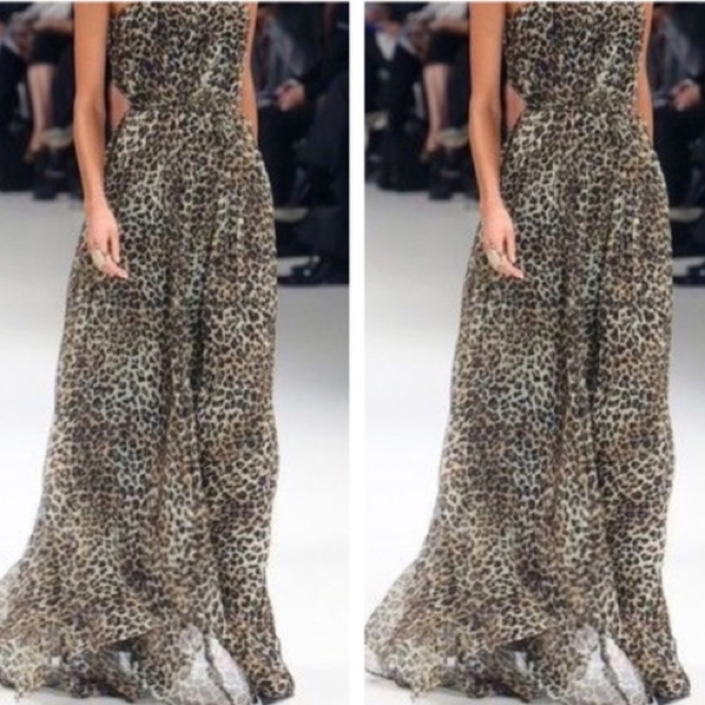 Cheetah High Low Tube Dress