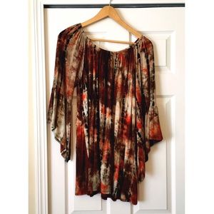 Fall in Love Bell-Sleeved Tunic | Soft & Stretchy