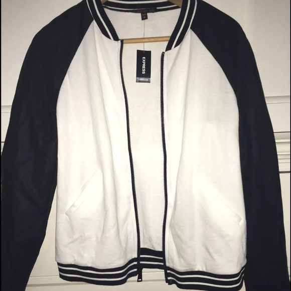 NWT EXPRESS VARSITY JACKET - Picture 1 of 4