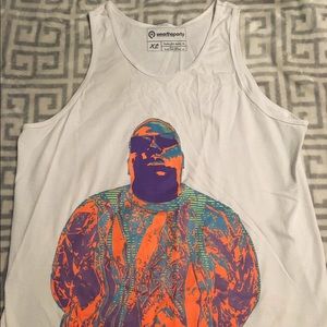 Men's Notorious BIG White XL Tank Top
