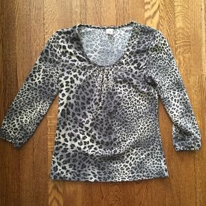 Cute Pink Tartan leopard print top