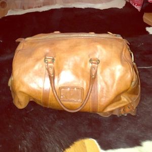 RRL RALPH LAUREN LEATHER DUFFLE
